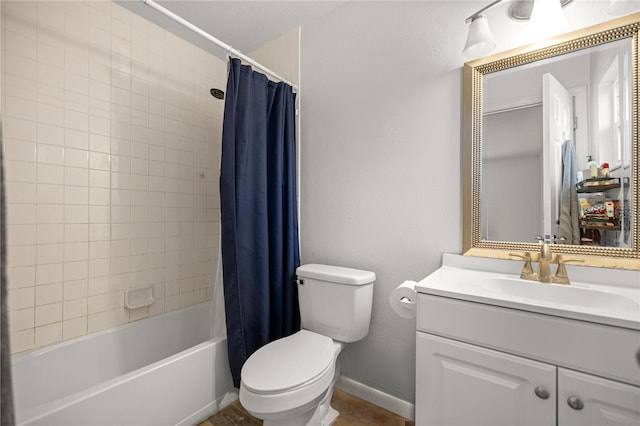 9 Juniper Pass Trl, Ocala, FL 34480 - full bath with toilet, shower / bath combo, vanity, and baseboards