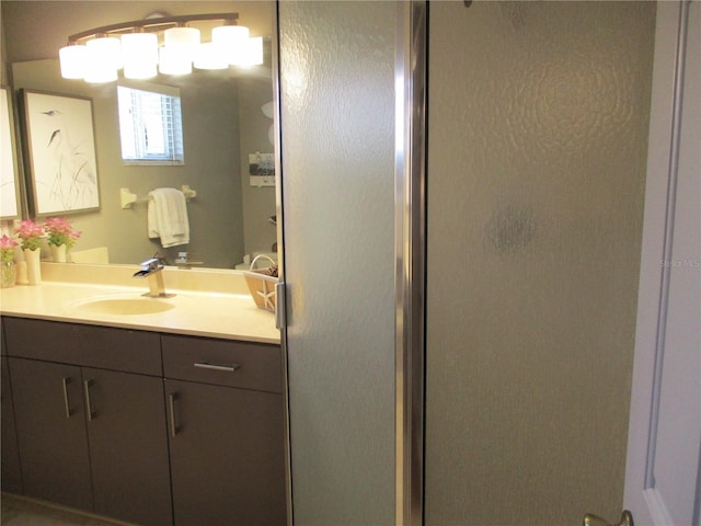 13762 SW 112th Ter, Dunnellon, FL 34432 - bathroom featuring vanity and a shower stall