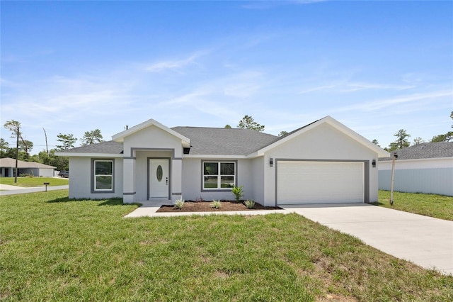 3079 SW 168th Loop, Ocala, FL 34473 - single story home with a garage, concrete driveway, stucco siding, and roof with shingles