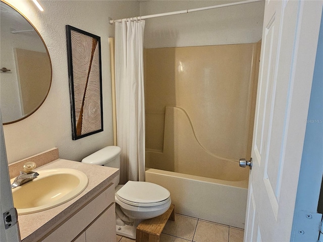 6 Bahia Trace Loop, Ocala, FL 34472 - full bathroom featuring vanity, tile patterned floors, toilet, and shower / tub combo