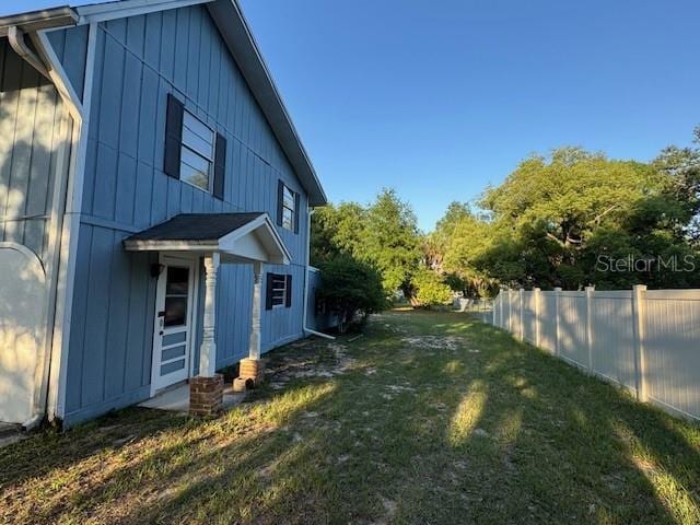 view of property exterior featuring board and batten siding