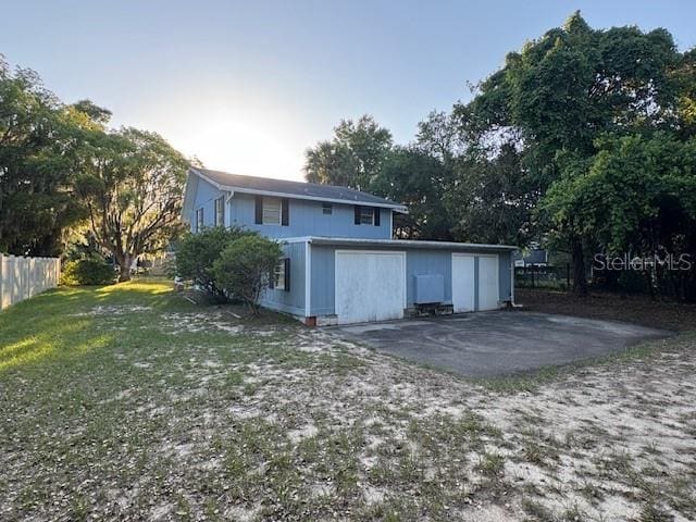 view of back of property