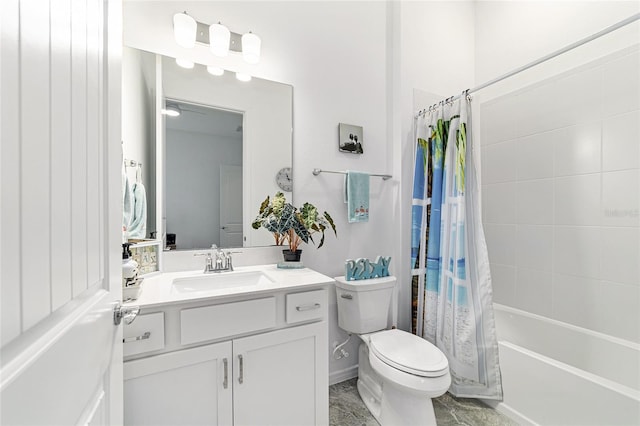 6046 SW 86th Cir, Ocala, FL 34481 - full bathroom with vanity, toilet, and shower / bath combo