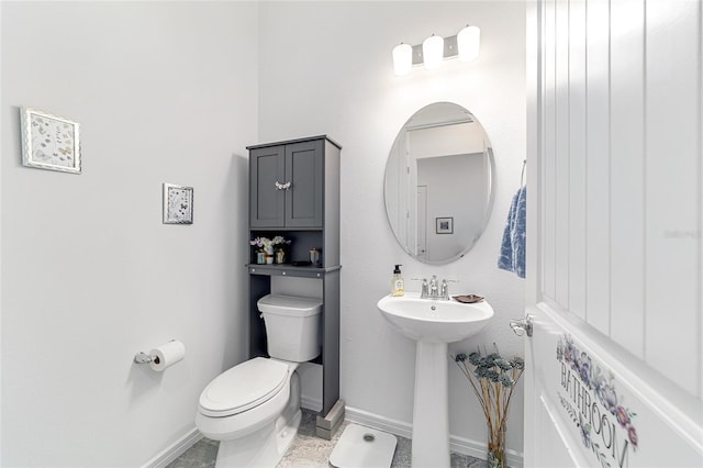 6046 SW 86th Cir, Ocala, FL 34481 - half bath with toilet, baseboards, and a sink
