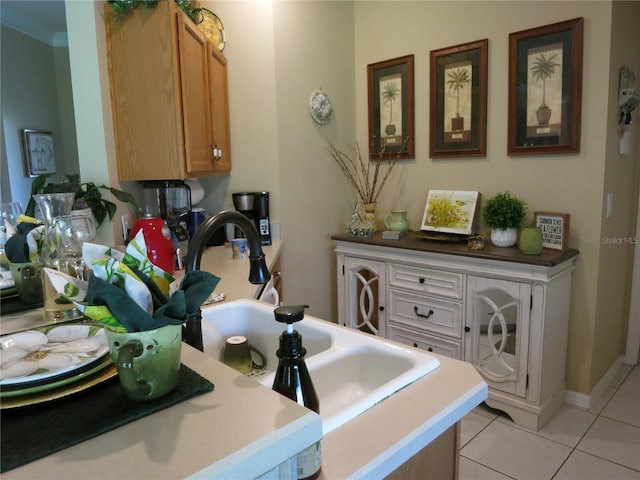 1799 W Shanelle Path, Lecanto, FL 34461 - kitchen featuring light tile patterned floors and light countertops