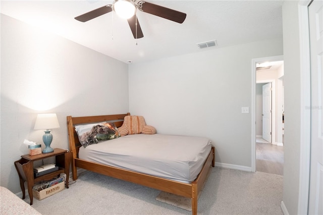 13561 SW 85th Pl, Dunnellon, FL 34432 - carpeted bedroom with ceiling fan and baseboards