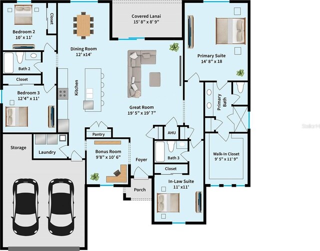 2254 Amberly Ave, Orlando, FL 32833 - home floor plan