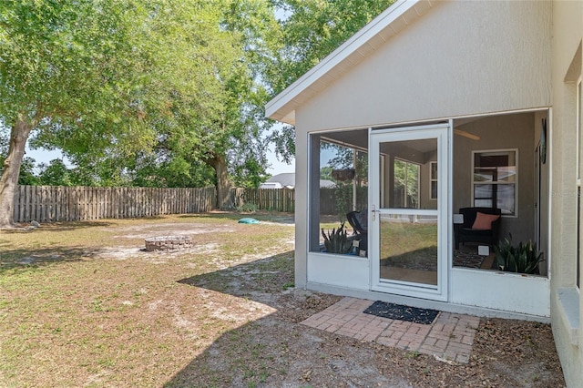 8053 SW 62nd Ave, Ocala, FL 34476 - view of yard with fence and a sunroom