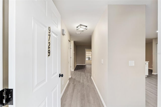 9729 SW 97th St, Ocala, FL 34481 - corridor with light wood finished floors and baseboards