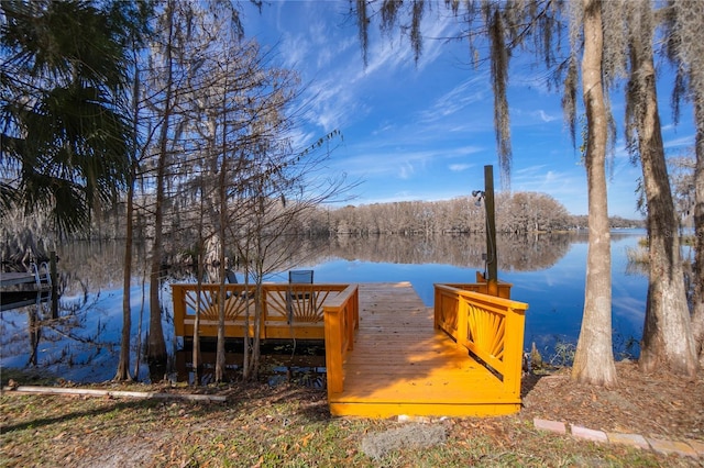 6620 S Merleing Loop, Floral City, FL 34436 - dock area featuring a water view