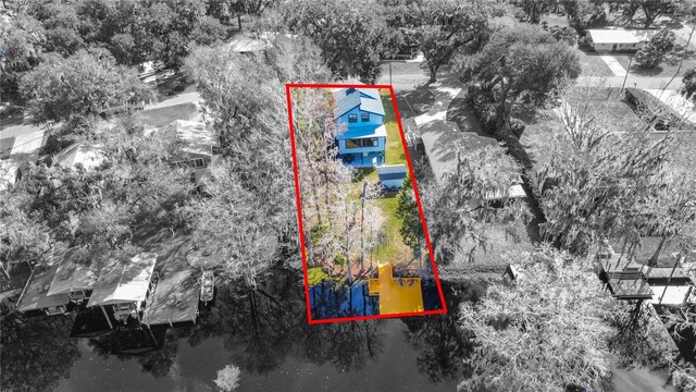 6620 S Merleing Loop, Floral City, FL 34436 - aerial overview of property's location featuring property boundaries highlighted