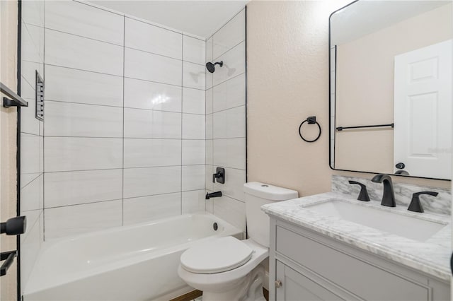 5193 NW 61st Ave, Ocala, FL 34482 - full bathroom featuring toilet, vanity, and shower / bathtub combination
