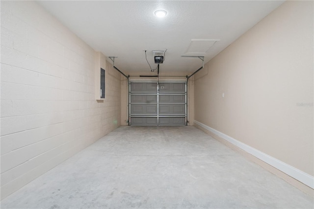 5193 NW 61st Ave, Ocala, FL 34482 - garage with a garage door opener and electric panel