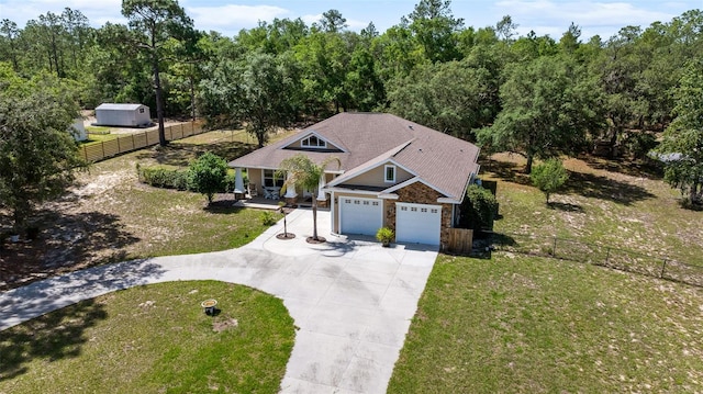 2948 W Henley Ln, Dunnellon, FL 34433 - aerial view of property and surrounding area featuring a forest