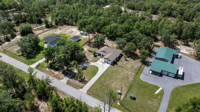 2948 W Henley Ln, Dunnellon, FL 34433 - aerial overview of property's location featuring a heavily wooded area
