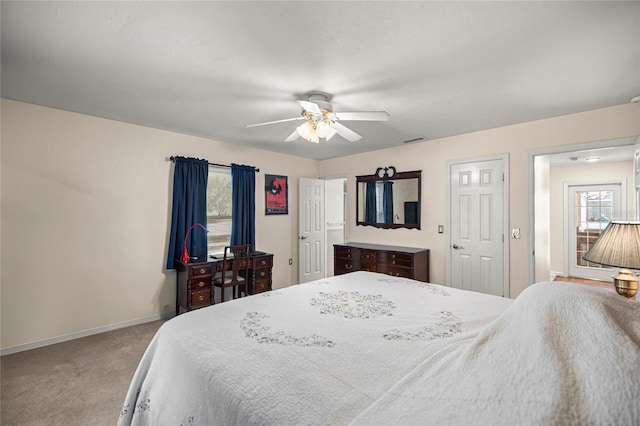 20861 SW 81st Loop, Dunnellon, FL 34431 - carpeted bedroom featuring baseboards and ceiling fan