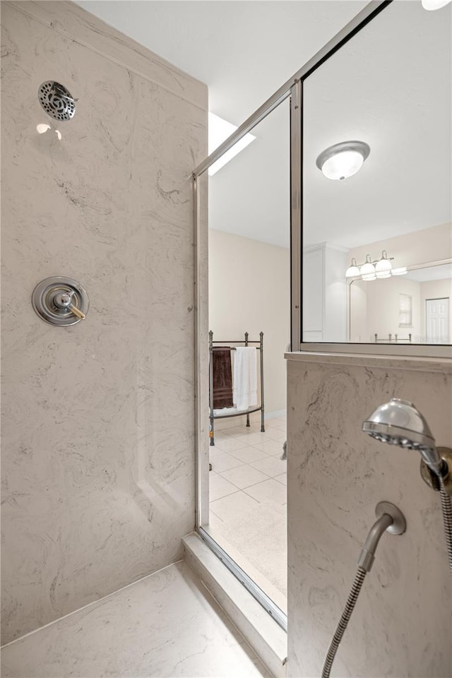 20861 SW 81st Loop, Dunnellon, FL 34431 - bathroom featuring a shower and tile patterned flooring