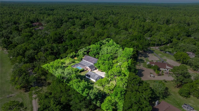 20861 SW 81st Loop, Dunnellon, FL 34431 - aerial view of property's location with a heavily wooded area