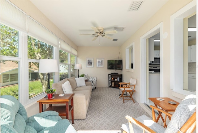 view of sunroom / solarium