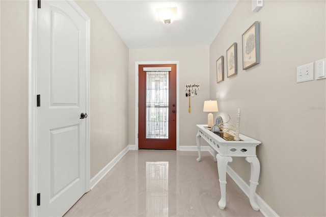 entrance foyer with baseboards