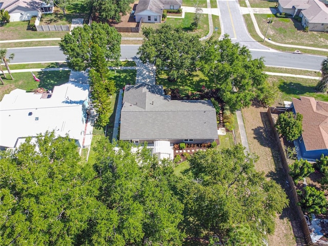 aerial view of residential area