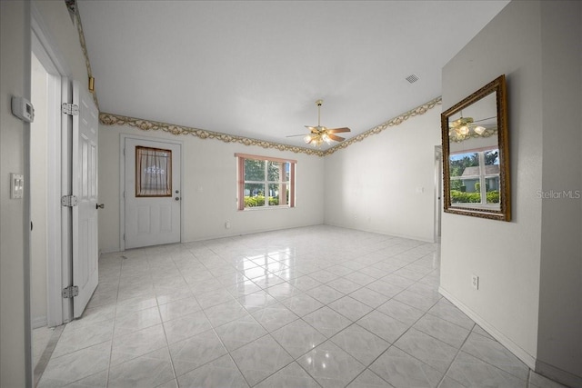 4992 NW 31st St, Ocala, FL 34482 - unfurnished room with a ceiling fan, light tile patterned floors, and baseboards