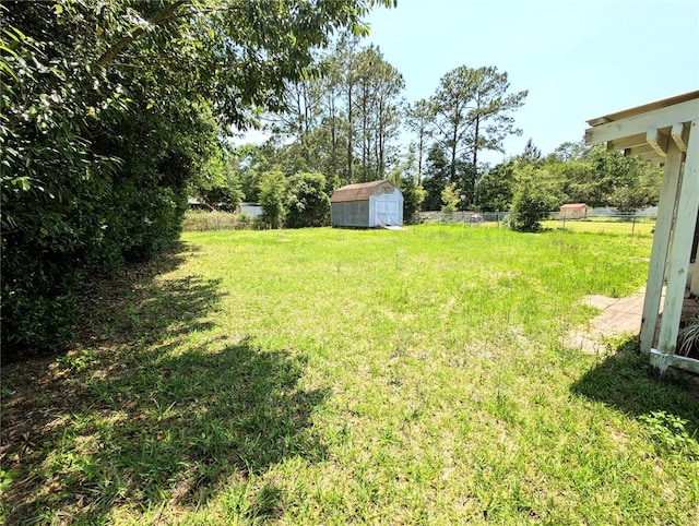 21298 SW Peach Blossom St, Dunnellon, FL 34431 - view of yard with a storage shed and an outdoor structure