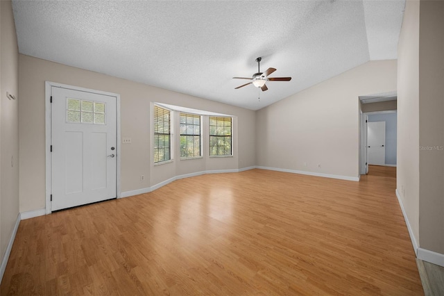 23 Larch Crse, Ocala, FL 34480 - entrance foyer with ceiling fan, light wood-style floors, plenty of natural light, a textured ceiling, and baseboards