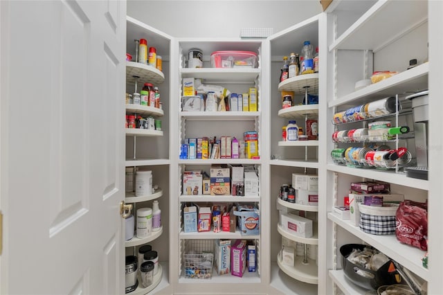 view of pantry