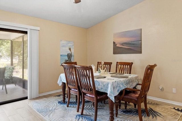 729 Sinclair Ter, Inverness, FL 34450 - dining area featuring plenty of natural light and baseboards