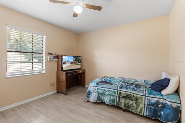 729 Sinclair Ter, Inverness, FL 34450 - bedroom featuring baseboards and a ceiling fan