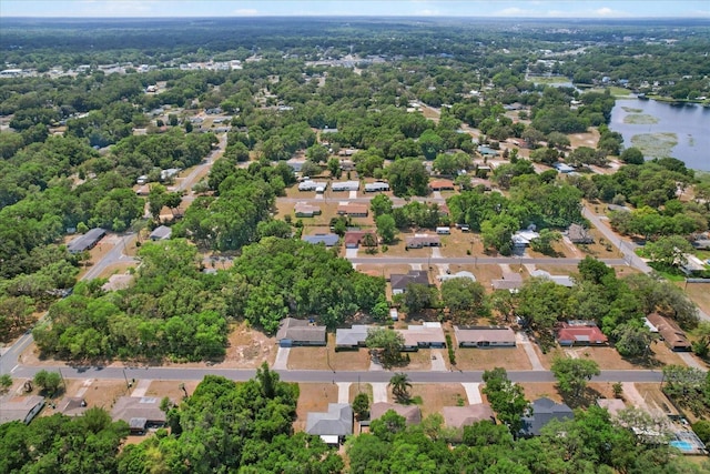 729 Sinclair Ter, Inverness, FL 34450 - aerial view of property's location featuring a large body of water and nearby suburban area