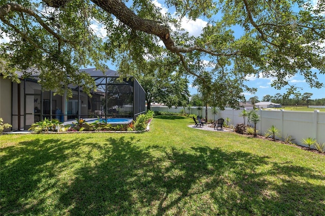 3612 SE 47th Ter, Ocala, FL 34480 - view of yard with a lanai and a patio area