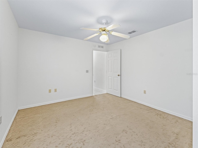 17233 SE 115th Terrace Rd, Summerfield, FL 34491 - unfurnished room featuring a ceiling fan, carpet, and baseboards