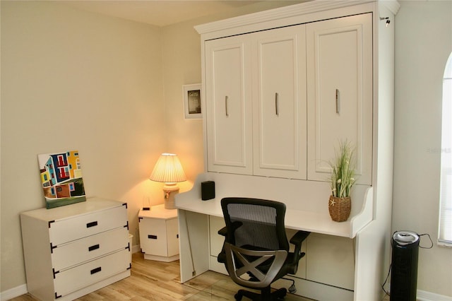 8735 SW 192nd Court Rd, Dunnellon, FL 34432 - home office with light wood-style flooring and baseboards
