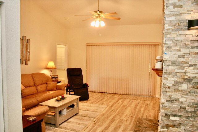 8735 SW 192nd Court Rd, Dunnellon, FL 34432 - living area featuring light wood finished floors and a ceiling fan