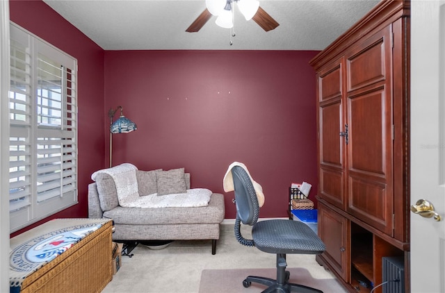 4692 N Lake Vista Trl, Hernando, FL 34442 - carpeted office with a ceiling fan and baseboards