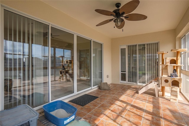 4692 N Lake Vista Trl, Hernando, FL 34442 - view of patio / terrace with a ceiling fan