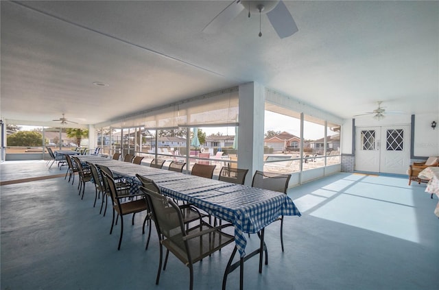 10444 S Clint Loop, Floral City, FL 34436 - view of patio / terrace featuring a ceiling fan