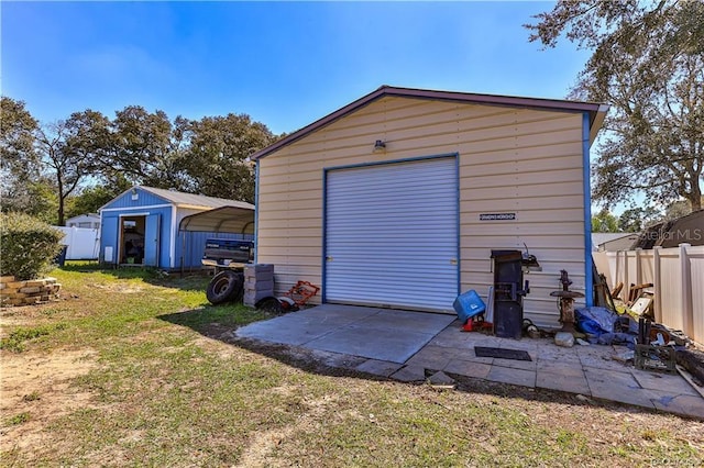5626 W Justin Ct, Homosassa, FL 34448 - garage featuring a detached carport