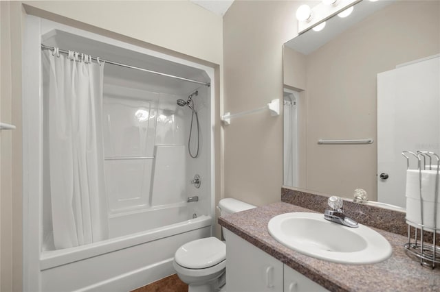 785 W Toucan Loop, Hernando, FL 34442 - full bathroom with vanity, shower / bathtub combination with curtain, and toilet