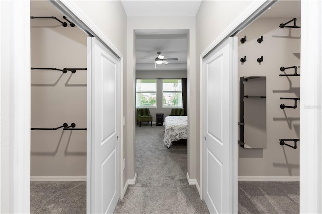 5248 Red Coral Cir, Mount Dora, FL 32757 - corridor featuring carpet floors and baseboards