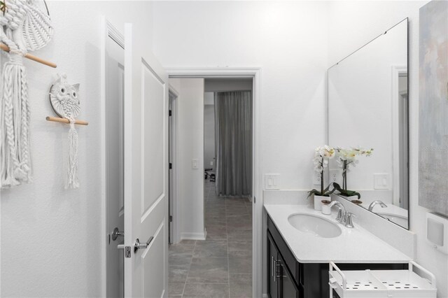 5248 Red Coral Cir, Mount Dora, FL 32757 - bathroom with vanity and tile patterned floors