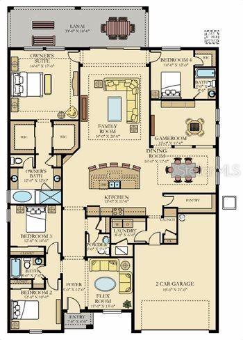 5248 Red Coral Cir, Mount Dora, FL 32757 - property floor plan