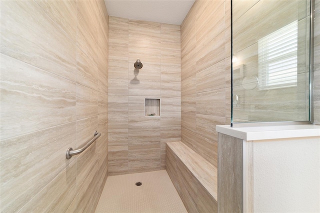 10451 SW 98th Place Rd, Ocala, FL 34481 - bathroom featuring a walk in shower and a sauna / steam room