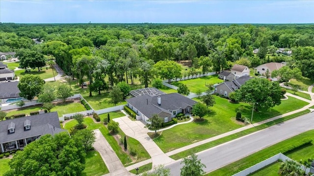 1107 SE 49th Ave, Ocala, FL 34471 - aerial view of residential area featuring a heavily wooded area