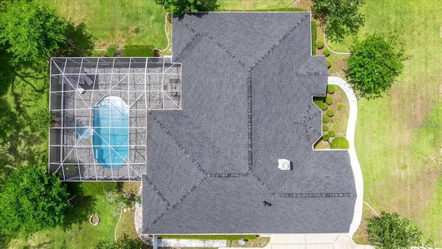 1107 SE 49th Ave, Ocala, FL 34471 - view from above of property with a pool area