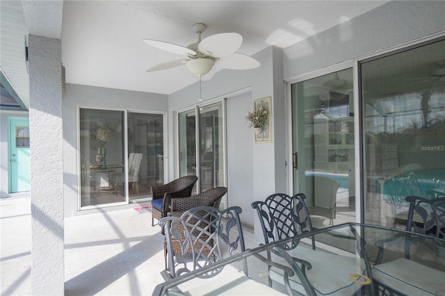 3656 E Lake Todd Dr, Hernando, FL 34442 - view of patio with a ceiling fan