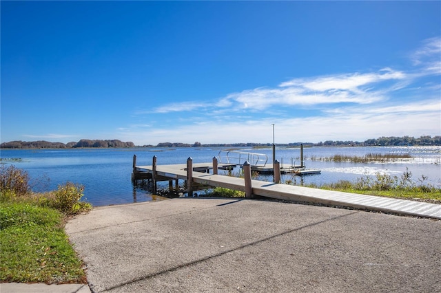 3656 E Lake Todd Dr, Hernando, FL 34442 - dock area with a boat ramp and a water view