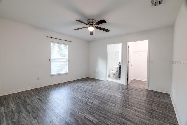 3897 SW 169th Lane Rd, Ocala, FL 34473 - unfurnished room featuring ceiling fan, dark wood-style flooring, and baseboards